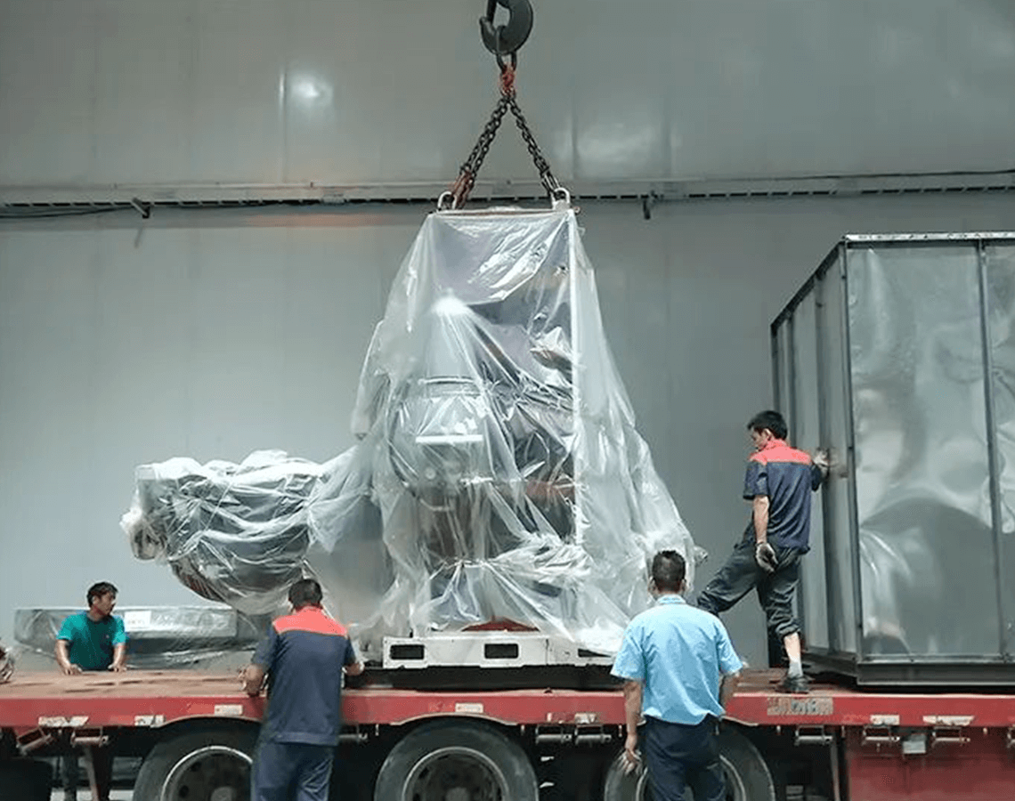 秋天的第一台五轴钻铣复合机床出货了